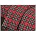 Completo Lenzuola Letto Camera In 100% Cotone Made Italy Vari Disegni Rp 1 Piazza Kilt Rosso - Foto miniatura 3