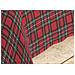 Completo Lenzuola Letto Camera In 100% Cotone Made Italy Vari Disegni Rp 1 Piazza Kilt Rosso - Foto miniatura 5