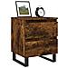 Comodino Rovere Fumo 40x35x50 Cm In Legno Multistrato - Foto miniatura 3