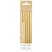 12 Candele Lunghe Color Oro - 12 Cm - Foto miniatura 1