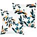 Set Di 2 Cuscini Knautia Velluto 45 X 45 Cm Multicolore Trama Di Piante - Foto miniatura 6