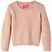 Maglione Da Bambina Lavorato A Maglia Rosa Tenue 140 - Foto miniatura 1