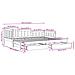 Letto Estraibile con Cassetti senza Materasso Bianco 90x190 cm - Foto miniatura 3