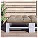 Cuscino Per Pallet Tortora 80x80x12 Cm In Tessuto - Foto miniatura 1
