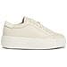 Flatform Lace Up Leisure Sneakers Pelle Scarpe Donna Beige Eu 41, Hw0hw01892 0f8 - Foto miniatura 2