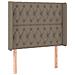 Letto a Molle con Materasso e LED Tortora 100x200cm in Tessuto - Foto miniatura 2