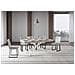 Tavolo allungabile 90x180/440 cm Plaker cashmere gambe bianche - Foto miniatura 2