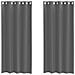 Tende In Voile Con Occhielli 2 Pz Grigio Scuro 140x225 Cm - Foto miniatura 2