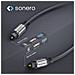 S-OC100-030 cavo audio 3 m Toslink Nero - Foto miniatura 3