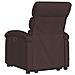 Poltrona Alzapersona Massaggio Elettrica Marrone Scuro Tessuto - Foto miniatura 5
