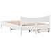 Giroletto con Cassetti Bianco 135x190 cm Legno Massello di Pino - Foto miniatura 8