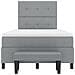 Letto a Molle con Materasso e Panchina Grigio Chiaro 120x200 cm Tessuto - Foto miniatura 9