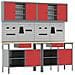 Set di Banchi da Lavoro Red Steel da 8 Pezzi di - Foto miniatura 1