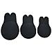 Copri Capezzoli A Forma Di Orecchie Di Coniglio In Silicone: Invisibili, Traspiranti E Sollevanti Black Xxl - Foto miniatura 1