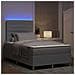 Letto a molle con materasso Grigio chiaro 120 x 190 cm Tessuto - Foto miniatura 6