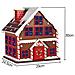 Calendario Avvento Di Natale Casetta In Legno 24 Cassetti Decorazioni Natalizie - Foto miniatura 4