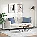 Cuscini da Divano 2 pcs Blu 70 x 50 cm Tessuto in Cords - Foto miniatura 4
