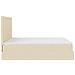 Struttura Letto Pouf con Materassi Crema 160x200 cm in Tessuto - Foto miniatura 8
