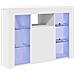 Mobile TV LED Angolare Bianco 100x40x68cm Legno multistrato - Foto miniatura 1