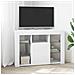 Mobile TV LED Angolare Bianco 100x40x68cm Legno multistrato - Foto miniatura 2