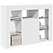 Mobile TV LED Angolare Bianco 100x40x68cm Legno multistrato - Foto miniatura 3