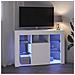 Mobile TV LED Angolare Bianco 100x40x68cm Legno multistrato - Foto miniatura 5