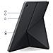 Custodia Per Galaxy Tab A11 Plus Serie Book Cover Con Funzione Stand, Nero - Foto miniatura 3