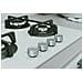 ING 61T /WH 1 piano gas vetro tortora 60cm 4 fuochi griglie in ghisa lavabili in lavastoviglie - Foto miniatura 5