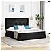 Letto con luci a strisce a LED Nero 180 x 200 cm Tessuto - Foto miniatura 2