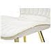 Set 2 Sedie Paris Space In Velluto Crema Con Gambe Dorate Cm 46x58x77 - Foto miniatura 6