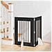 Cancello per cani con supporti 2 pcs Rovere Nero 60 x 80 cm - Foto miniatura 2