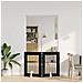 Cancello per cani con supporti 2 pcs Rovere Nero 60 x 80 cm - Foto miniatura 3