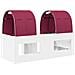 Letto con Tunnel 4 pcs Bianco e Rosso Legno ingegnerizzato - Foto miniatura 8