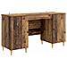 Scrivania Legno antico 142,5 x 50 x 75 cm Legno ingegnerizzato - Foto miniatura 1