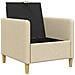 Divano con Storage Crema 72 x 78 x 87 cm Poliestere - Foto miniatura 4