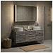 Set di mobili per il bagno 4 pcs Sonoma grigio - Foto miniatura 2