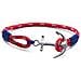Gioielleria Tm0020. Bracciale, Colore Rosso Blu Argento. Unisex. - In ordine - Foto miniatura 2