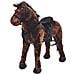 Cavallo in Peluche in Piedi Marrone Scuro XXL - Foto miniatura 1
