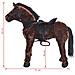 Cavallo in Peluche in Piedi Marrone Scuro XXL - Foto miniatura 3
