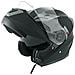 Casco Modulare Apribile Moto Touring Sport Visiera Parasole Nero Opaco Xl - Foto miniatura 5