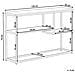 Tavolo Consolle Color Legno Scuro / nero 30x120 Cm Belmont - Foto miniatura 4