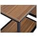 Tavolo Consolle Color Legno Scuro / nero 30x120 Cm Belmont - Foto miniatura 5