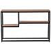 Tavolo Consolle Color Legno Scuro / nero 30x120 Cm Belmont - Foto miniatura 15