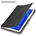 Custodia Per Tablet Compatibile Con Huawei Mediapad T3 10 (9.6"" Zoll) In Nero Satin - Coperchio Protettiva Ultra Sottile Senza Funzione Auto Wake Up E Stand - Foto miniatura 3