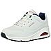 Uno Stare Su Aria, Sneaker Donna, Beige Bianca Durabuck Marina Rosso Trim Wnvr, 36.5 Ue - Foto miniatura 1
