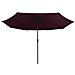 Ombrellone da Esterni con Palo in Metallo 390 cm Rosso Bordò - Foto miniatura 3