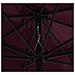 Ombrellone da Esterni con Palo in Metallo 390 cm Rosso Bordò - Foto miniatura 5