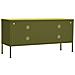 Mobile Tv Verde Oliva 105x35x50 Cm In Acciaio - Foto miniatura 7
