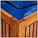 Baule Da Giardino 150x80x75 Cm In Legno Massello Di Acacia - Foto miniatura 3