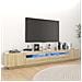 Mobile Porta TV con Luci LED Rovere Sonoma 260x35x40 cm - Foto miniatura 1